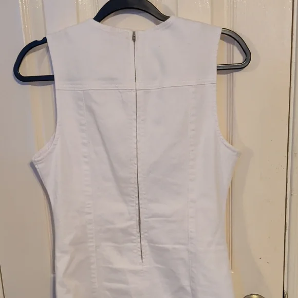 Level 99 White Sleeveless Mini Dress - Picture 5 of 5